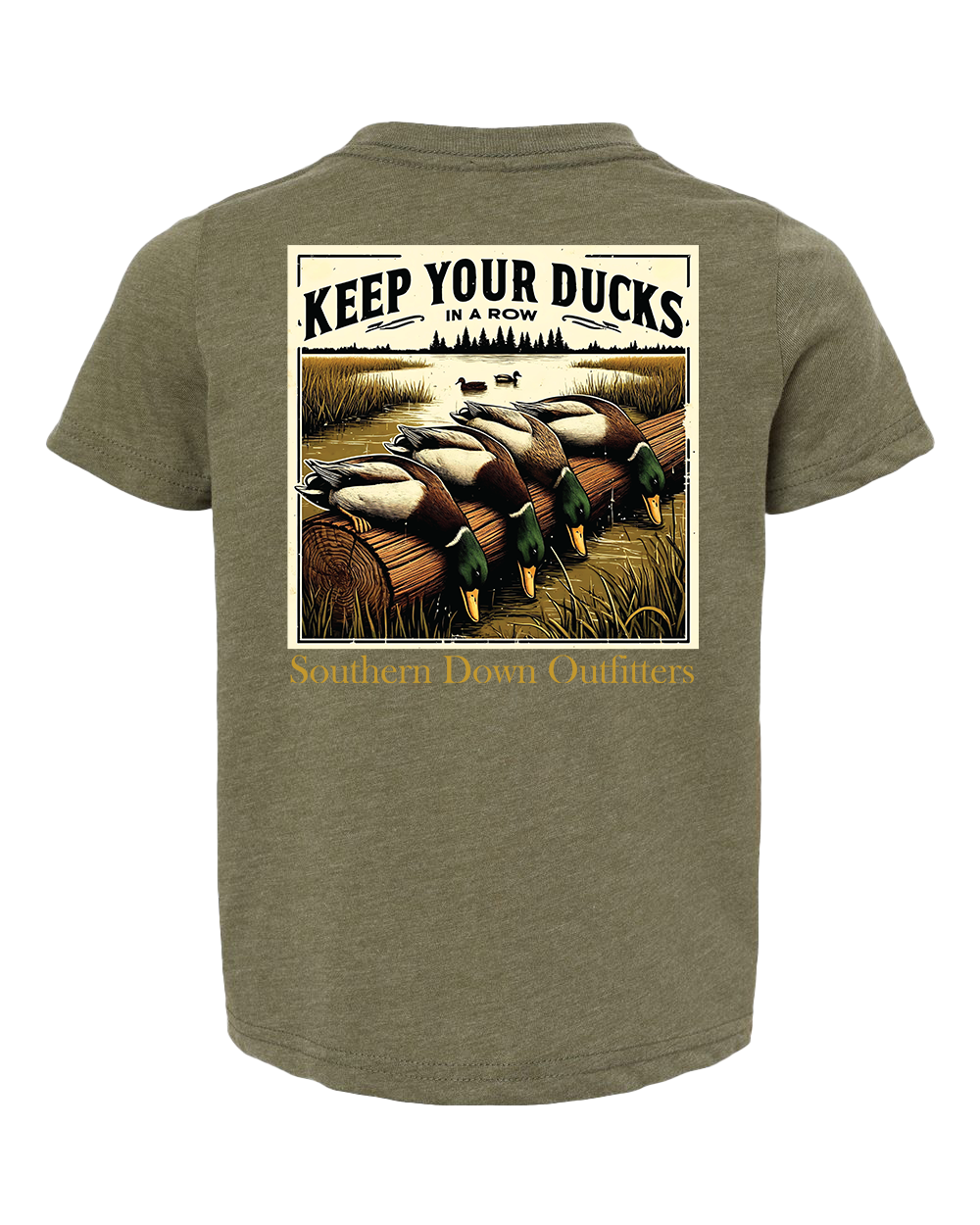 Southern Down Outfitters - Ducks in a Row Toddler Tee