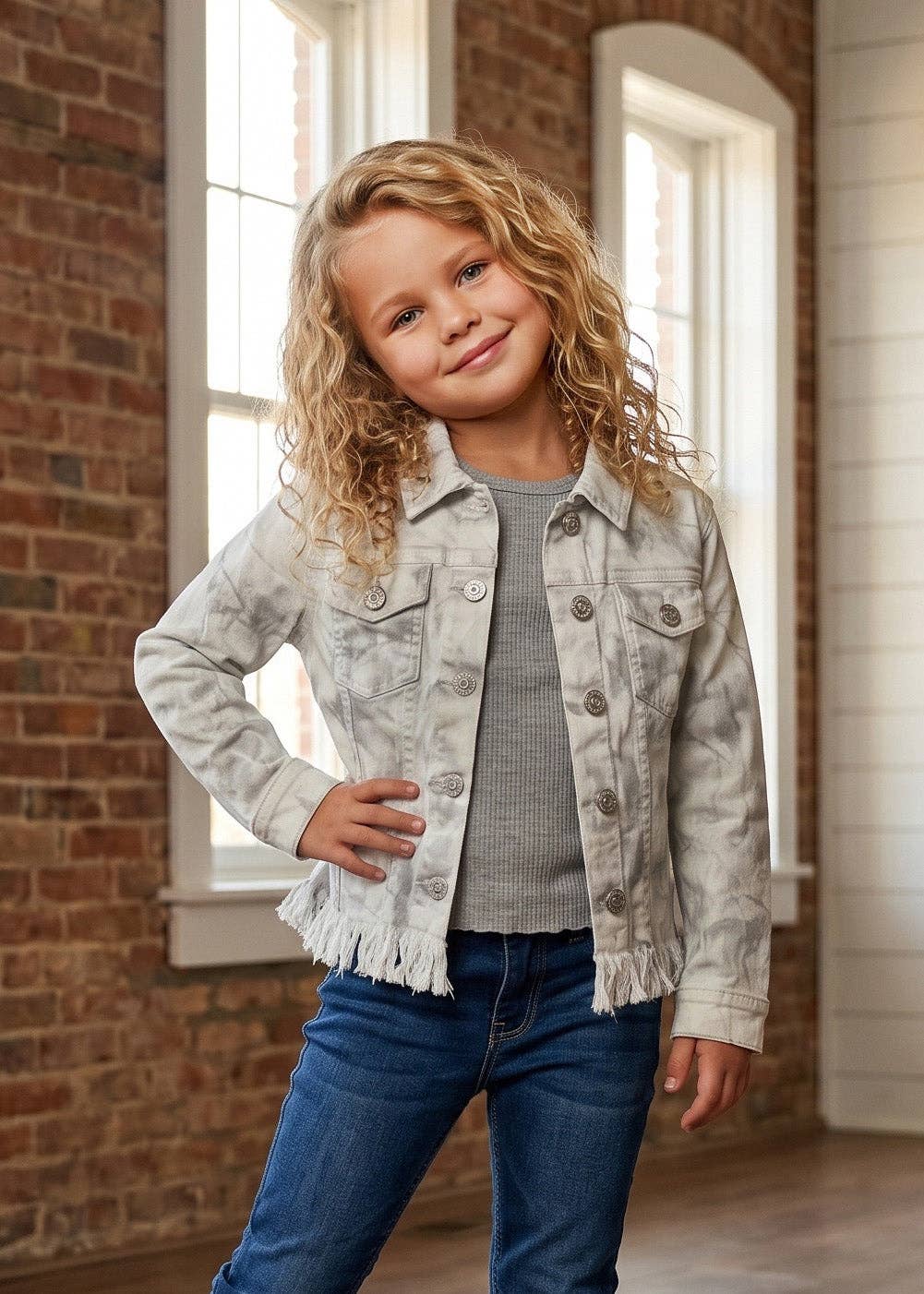 Kids City Scout Winter Camo Denim Jacket