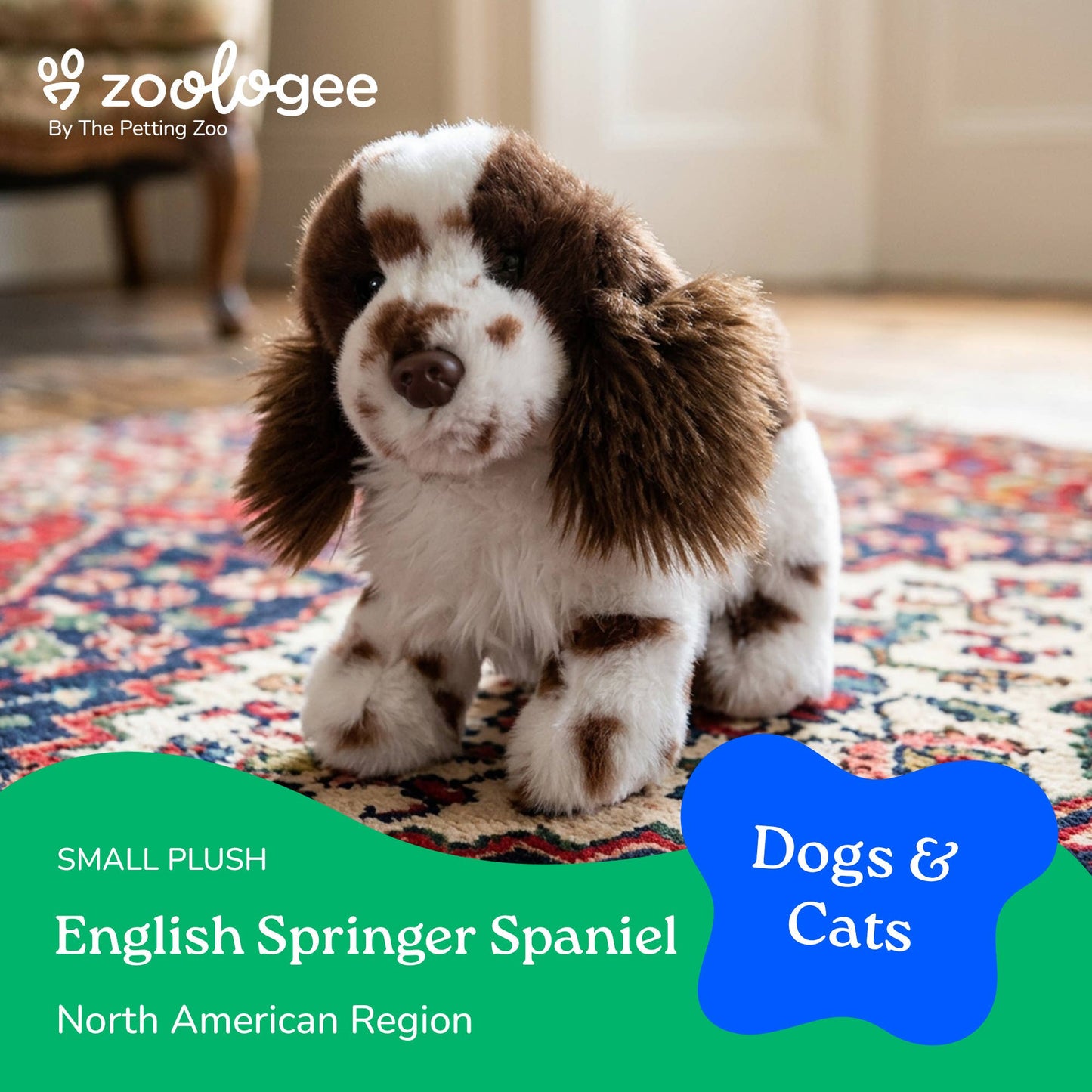 The Petting Zoo - New English Springer Spaniel Dog Small 8" (20cm)
