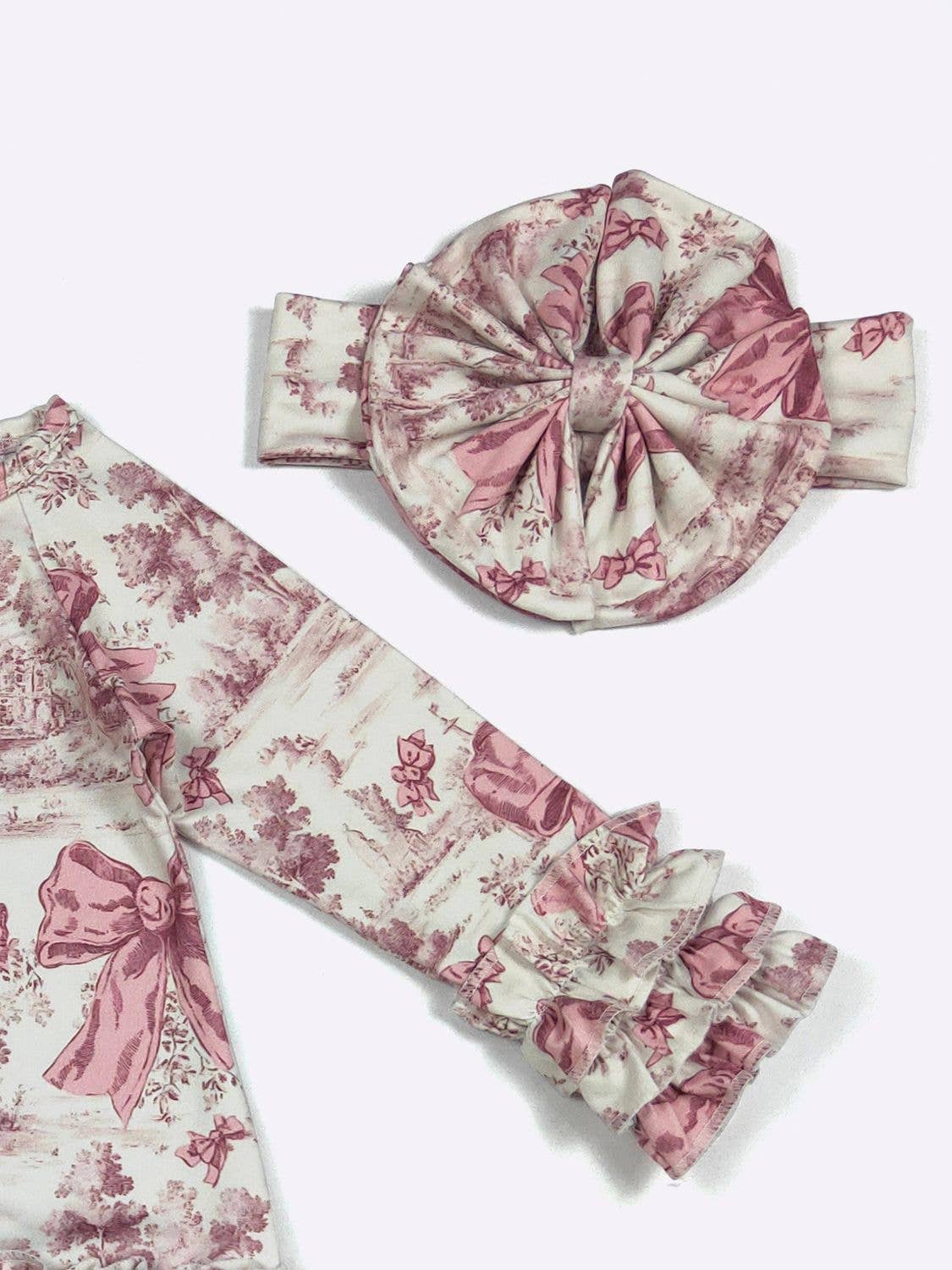 Clover Cottage - Mauve Toile Baby Gown