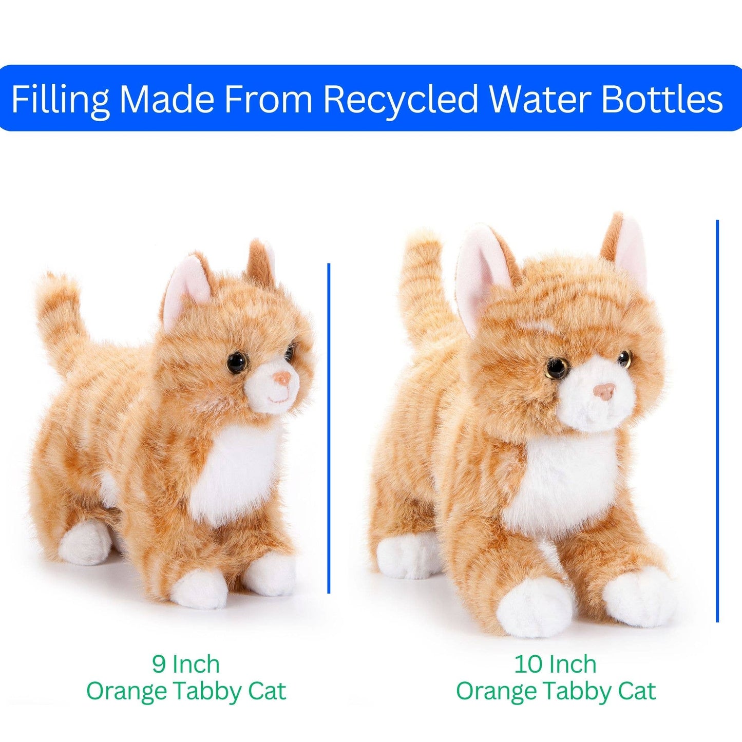 The Petting Zoo - Kitten Orange Tabby Small 9"
