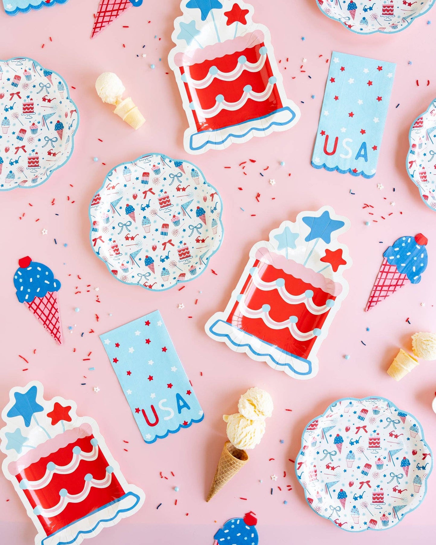 USA Stars Dinner Napkin