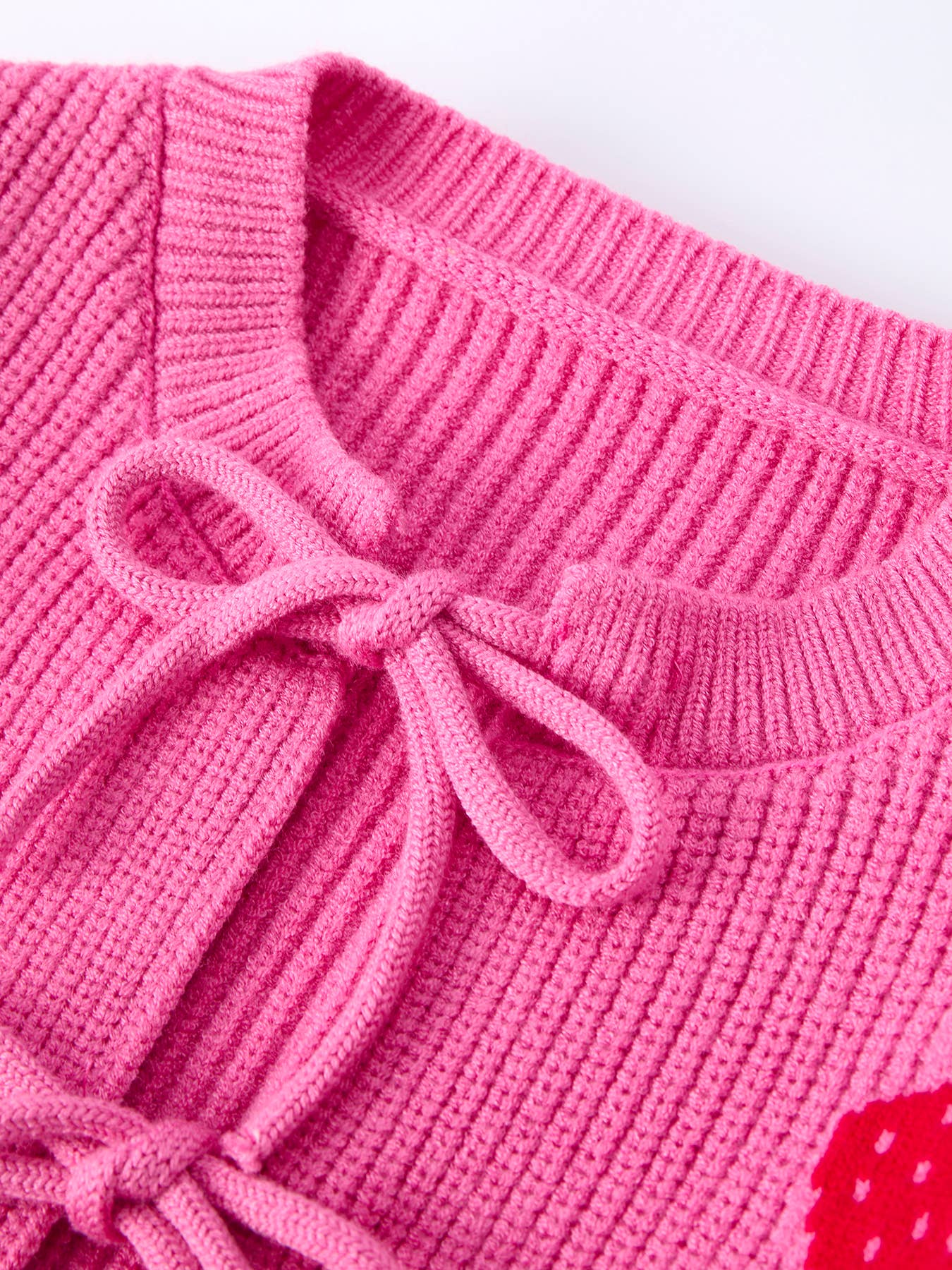 Girls' Strawberry Cardigan Sweater