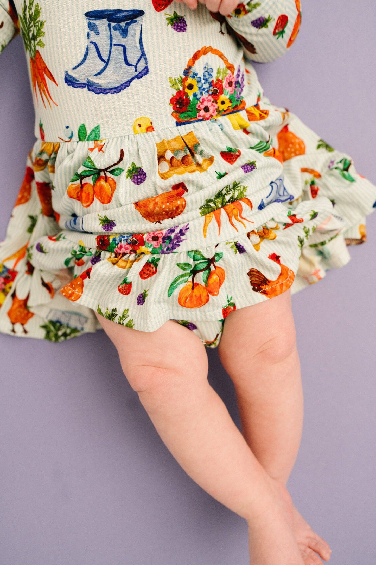 Little One Shop - Homestead Harvest Bodysuit Bamboo Dress