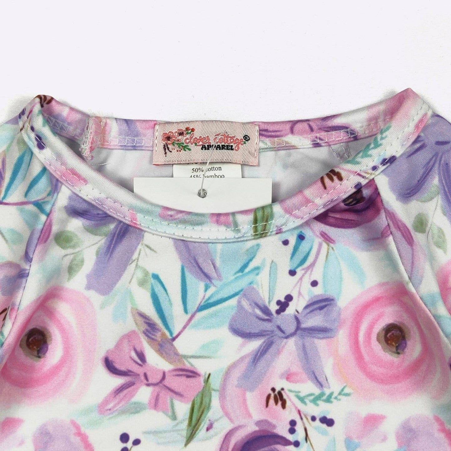 Clover Cottage - Rosette Coquette Baby Gown