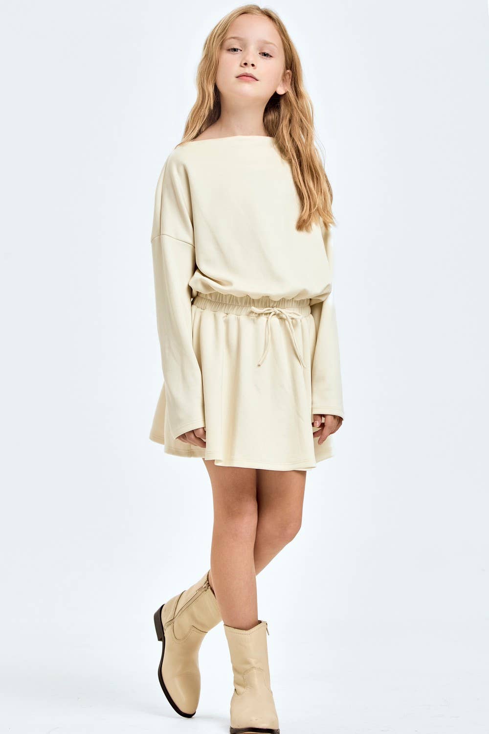 Modal Knit Boat Neck Dress