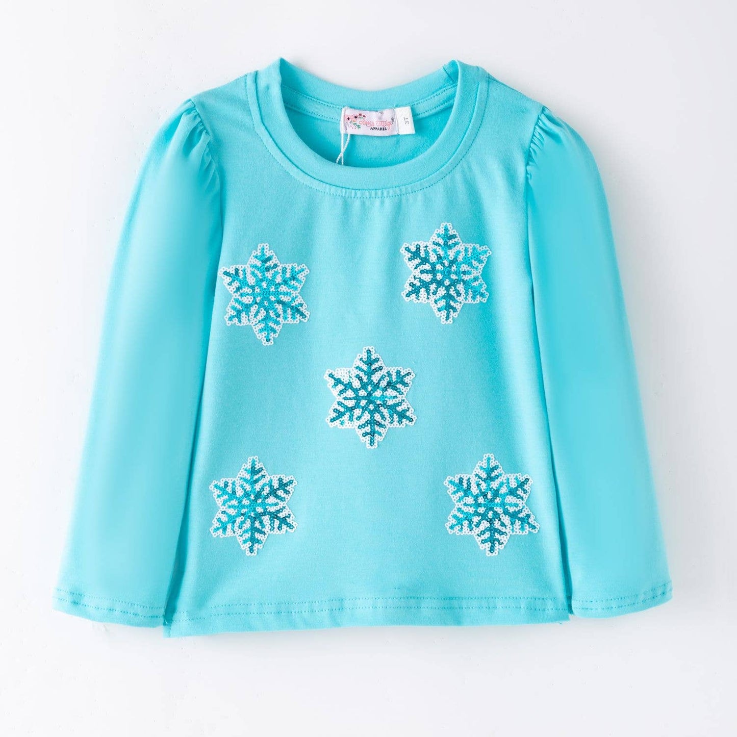 Clover Cottage - Snowflake Sequin Shirt