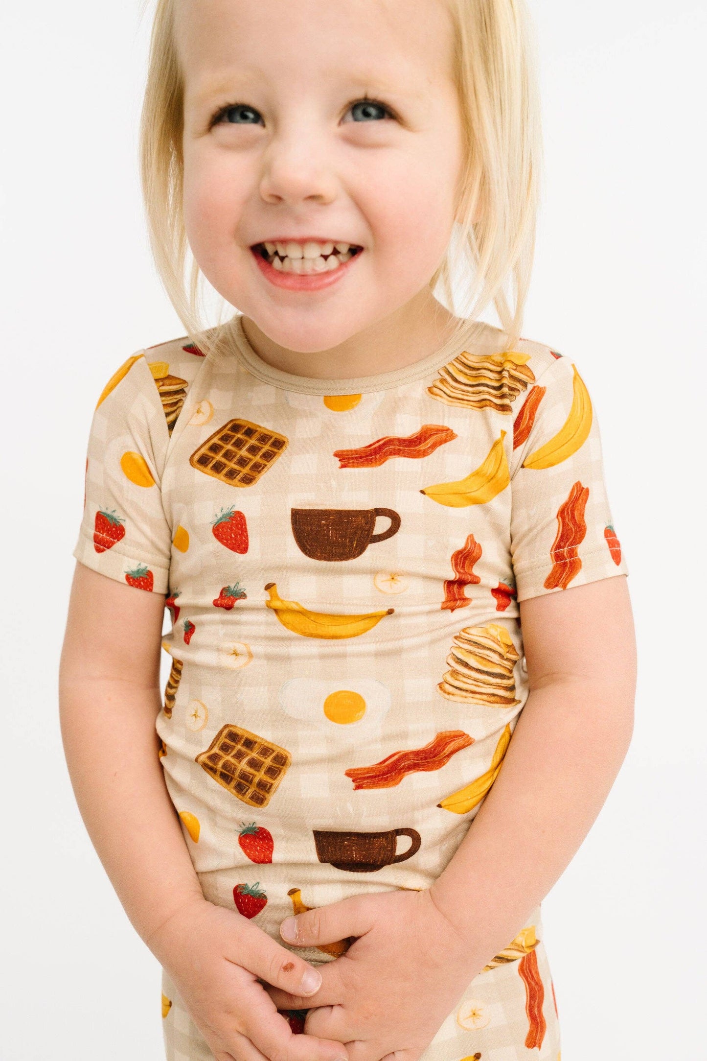 Little One Shop - Breakfast Club Bamboo Short Set