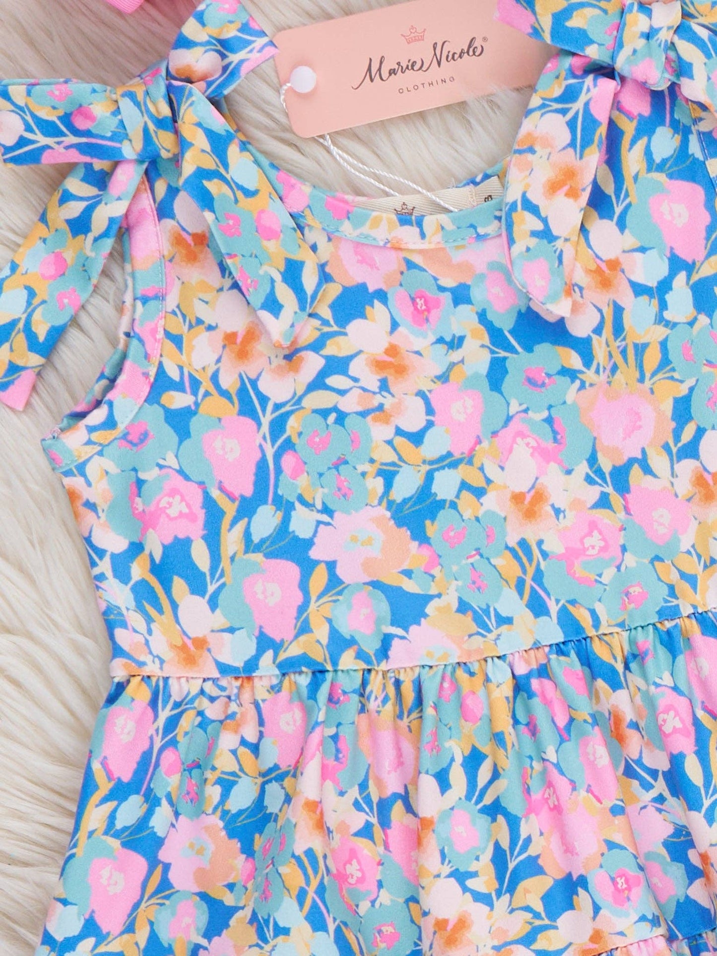 Blossom Breeze Ruffle Bow Dress
