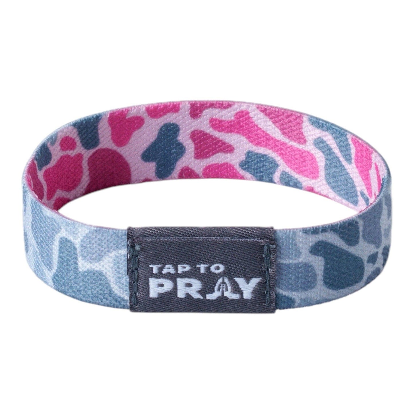 Versible - Tap To Pray™ Wristbands - River Rock Camo Pink & Ash