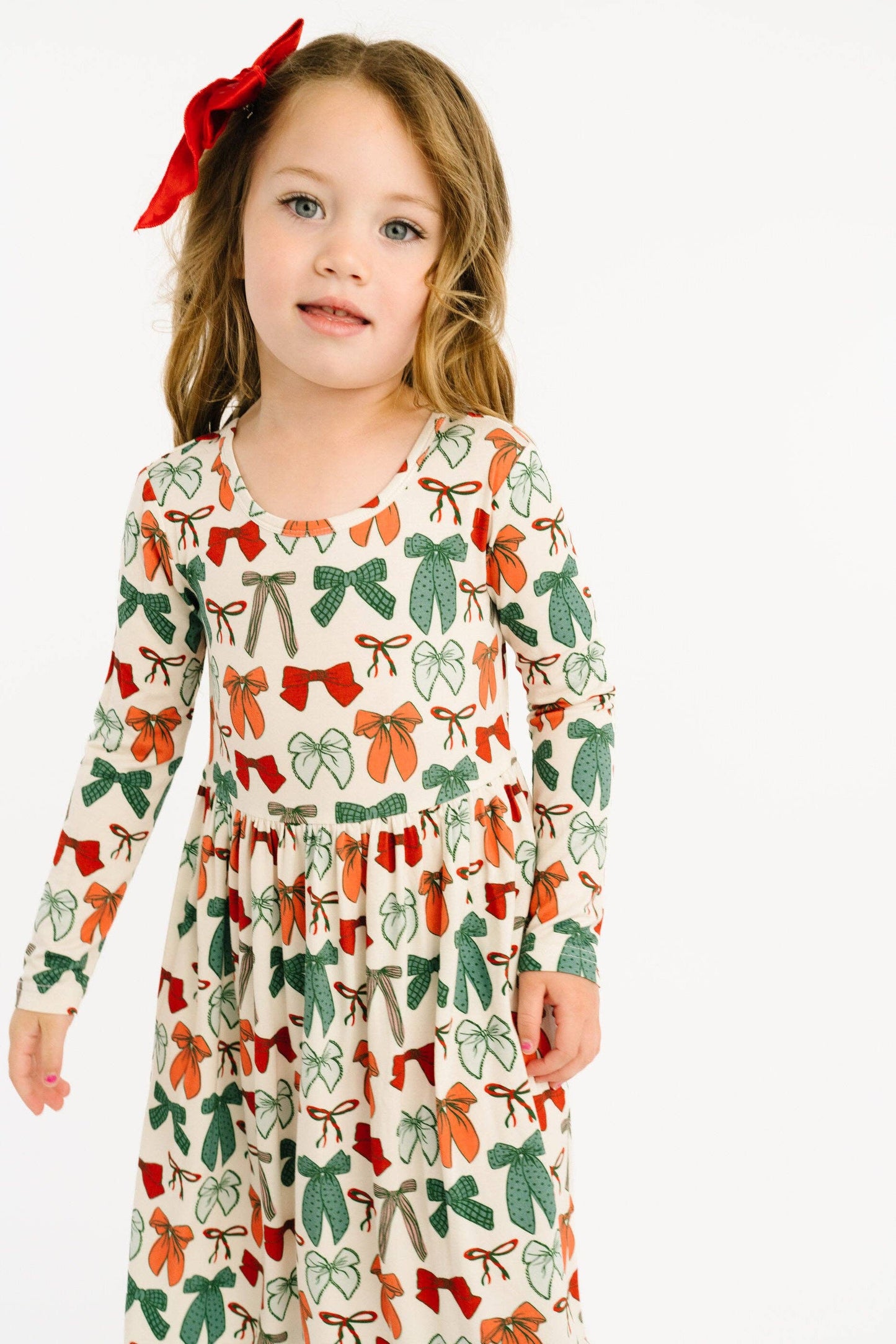 Little One Shop - Merry Bows Bamboo Dress