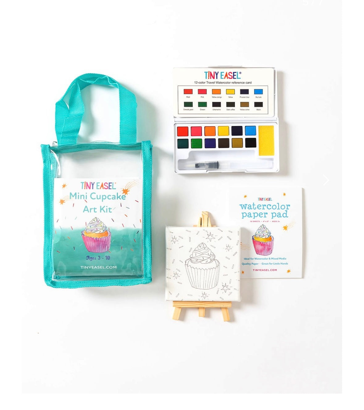 Tiny Easel Mini Cupcake Art Kit