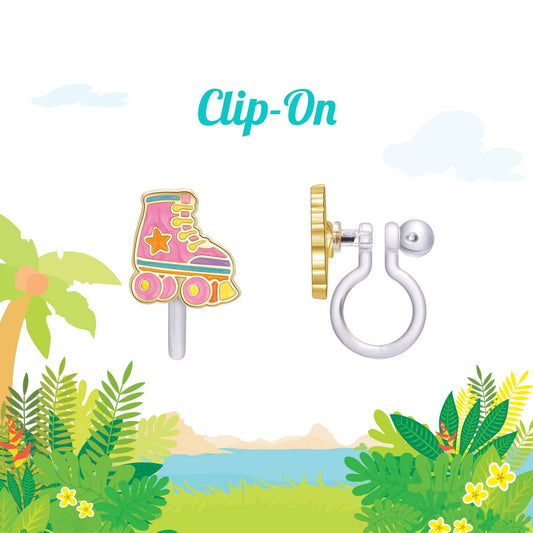 CLIP ON Cutie Earrings- Roller Skates