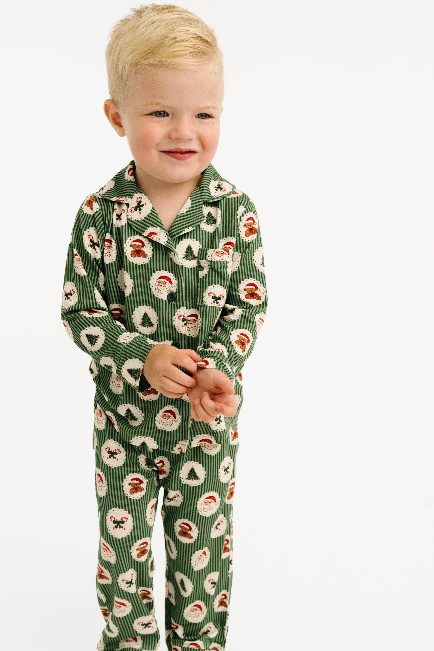 Little One Shop - Holiday Heirloom Bamboo Button Up Set