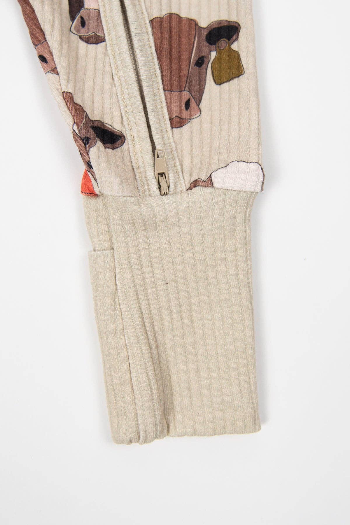 Cattle Buddy Baby Ribbed Cotton Zippy