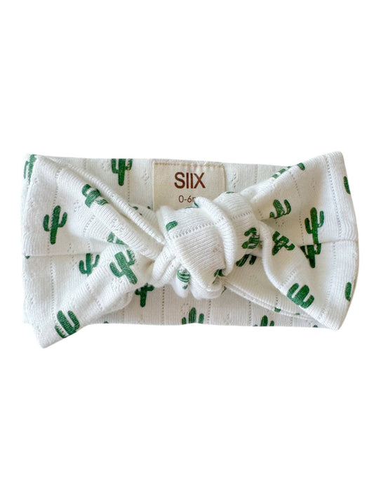 SIIX Collection - Cactus / Organic Pointelle Bow
