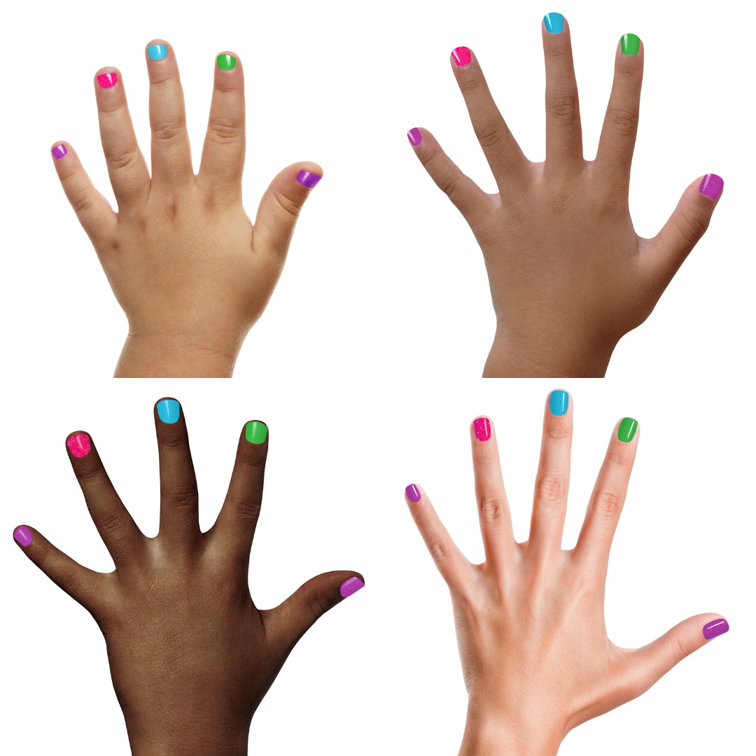 Piggy Paint - Rainbow 4 Polish Box Set Non-Toxic Kids Nail Polish