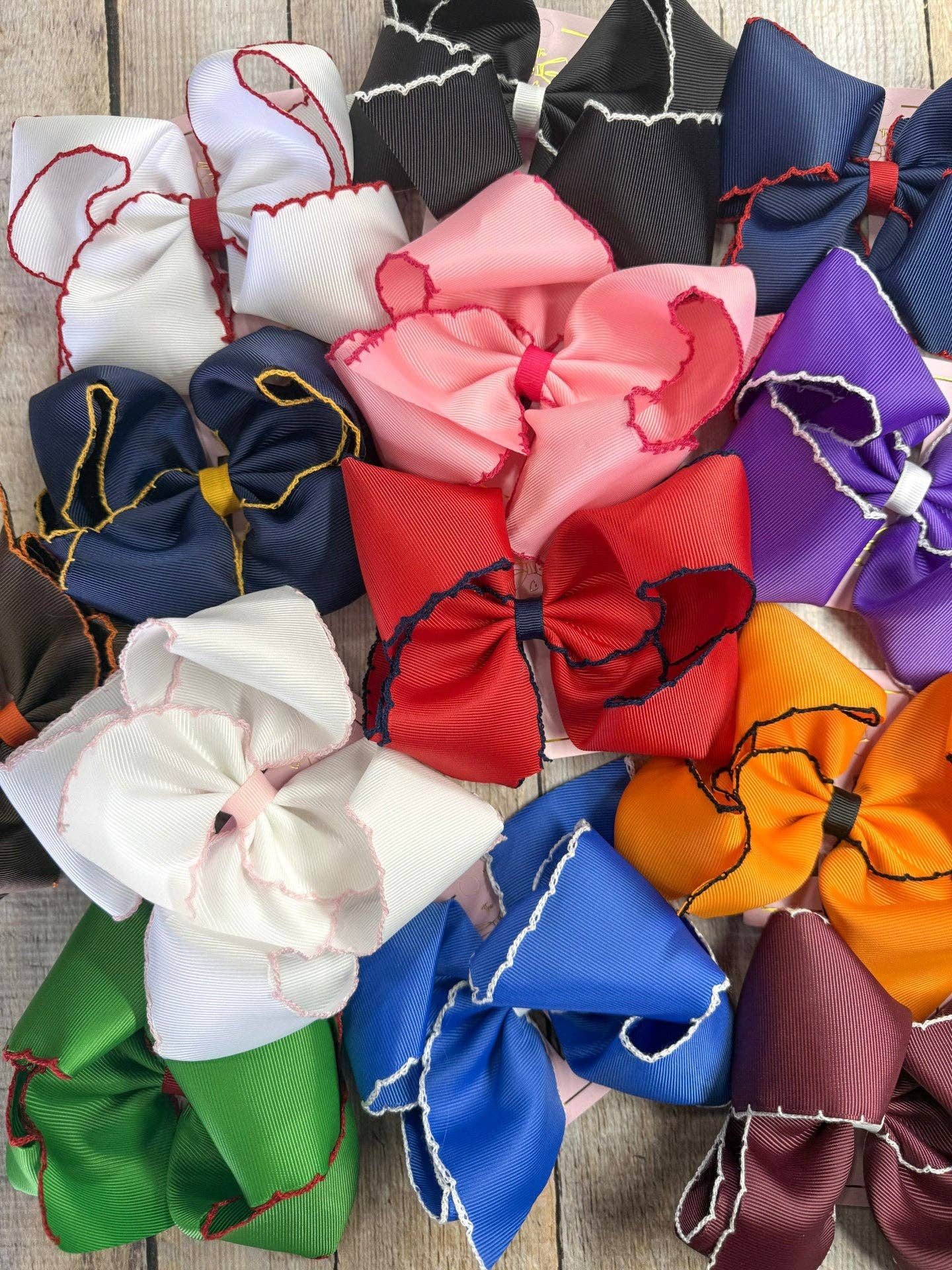 5" Classic Moonstitch Boutique Bows