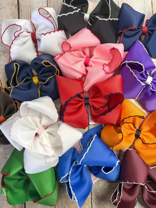 5" Classic Moonstitch Boutique Bows