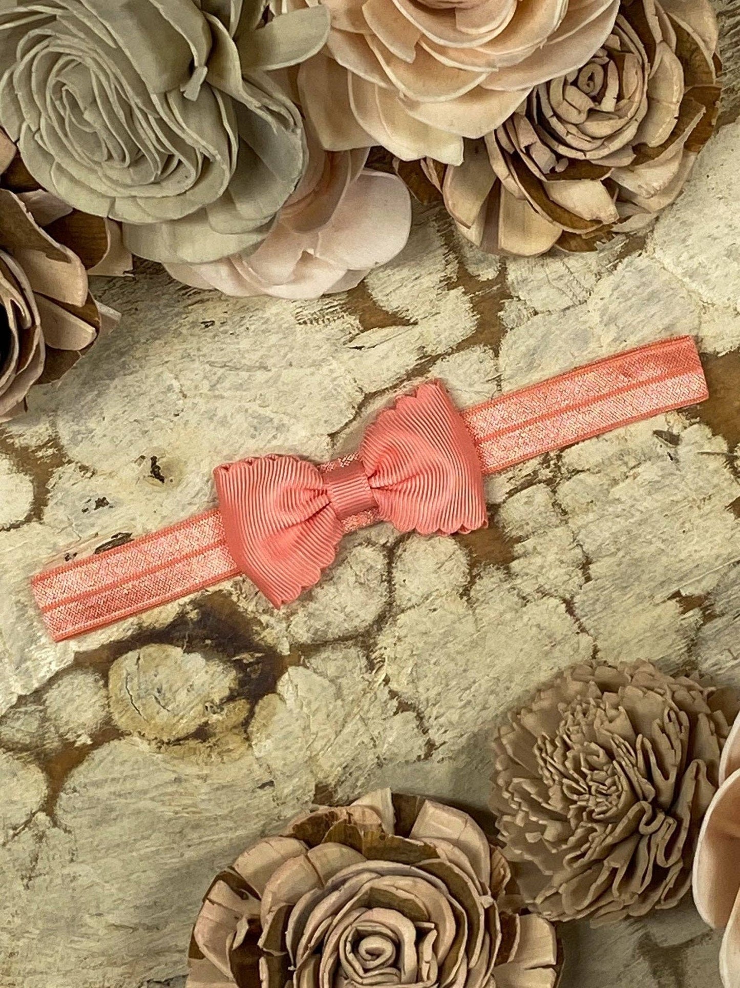 2.5" Bitty Scalloped Bow | Headband