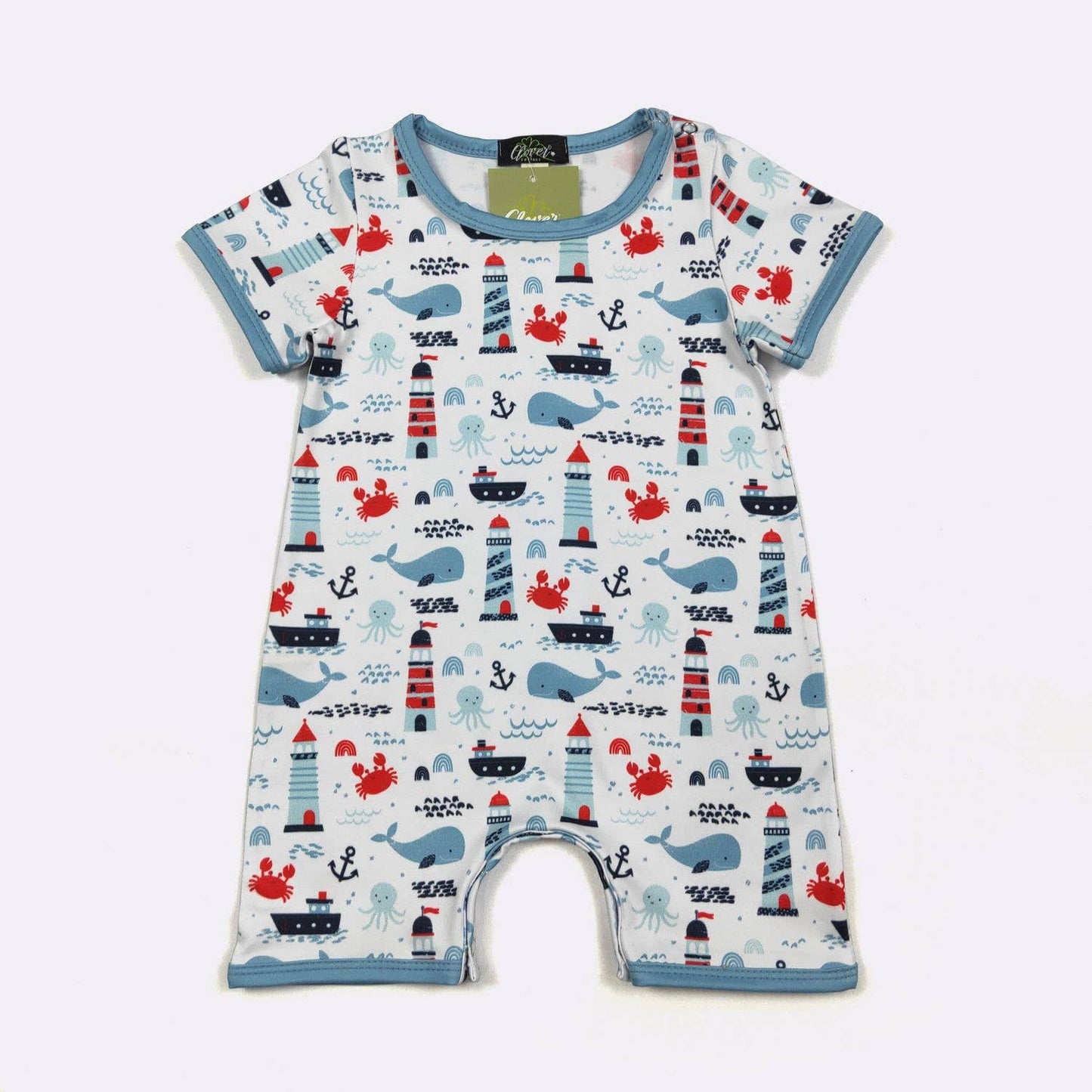 Clover Cottage - Nautical Boy Romper