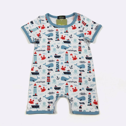 Clover Cottage - Nautical Boy Romper