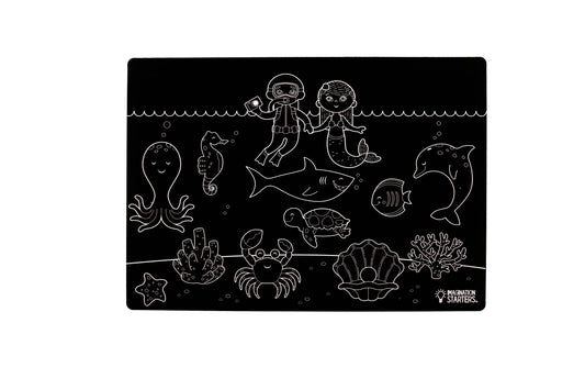 Reusable Coloring Placemat Sea 12x17