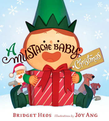 A Mustache Baby Christmas Board Book