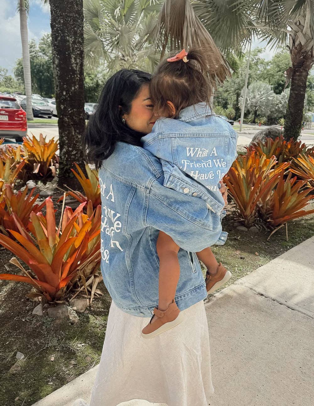 Elevated Faith - What a Friend in Jesus Kids Denim Jacket