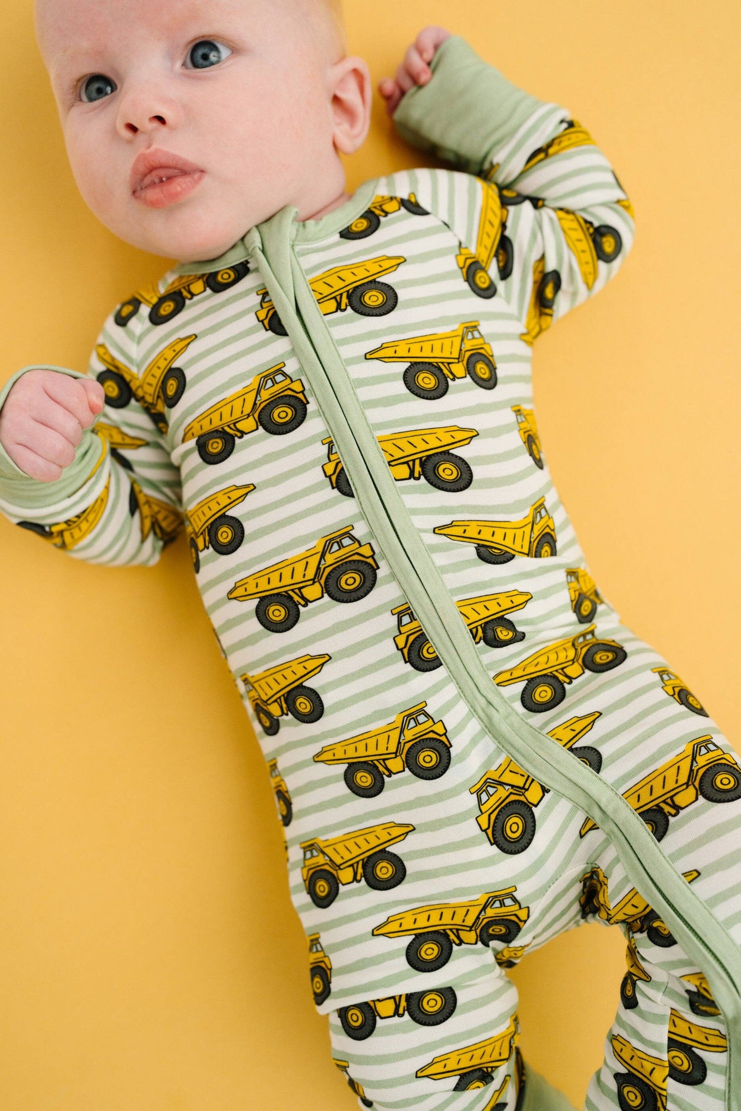 Little One Shop - Dump Trucks Bamboo Sleeper