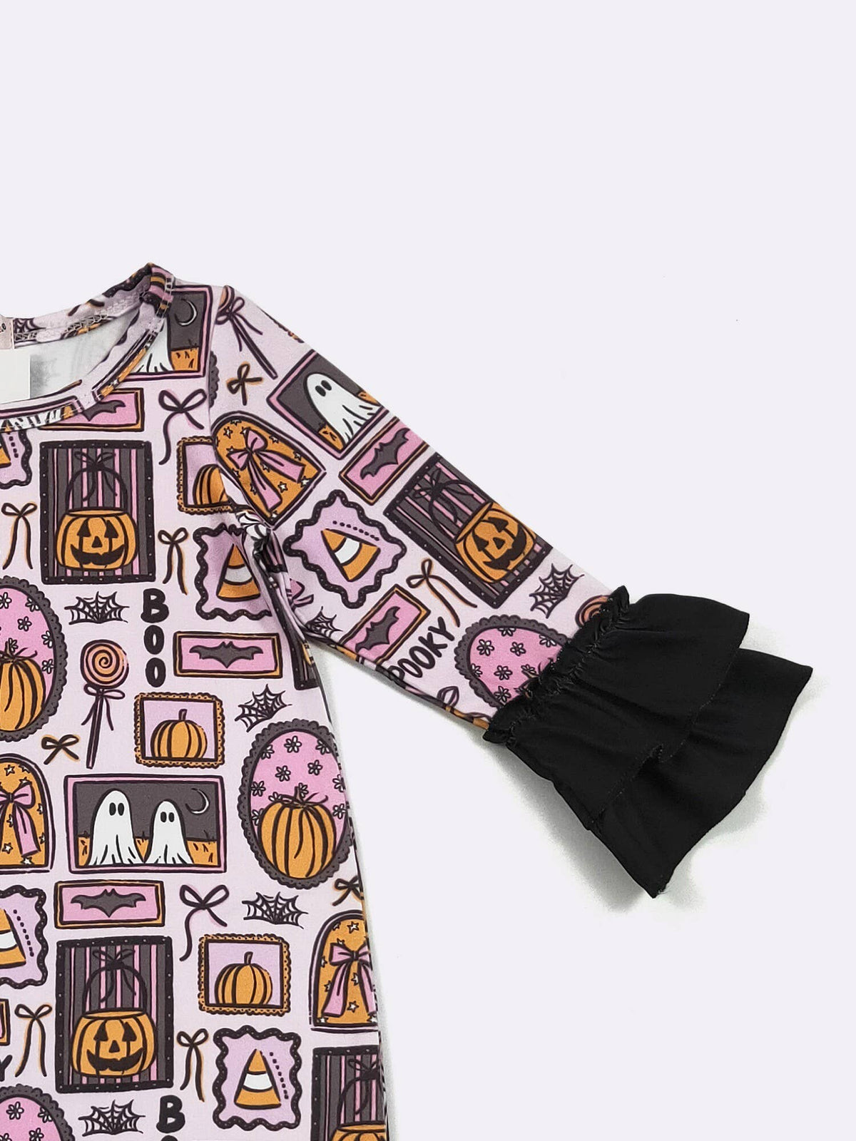 Clover Cottage - Pink Boo Frames Baby Romper