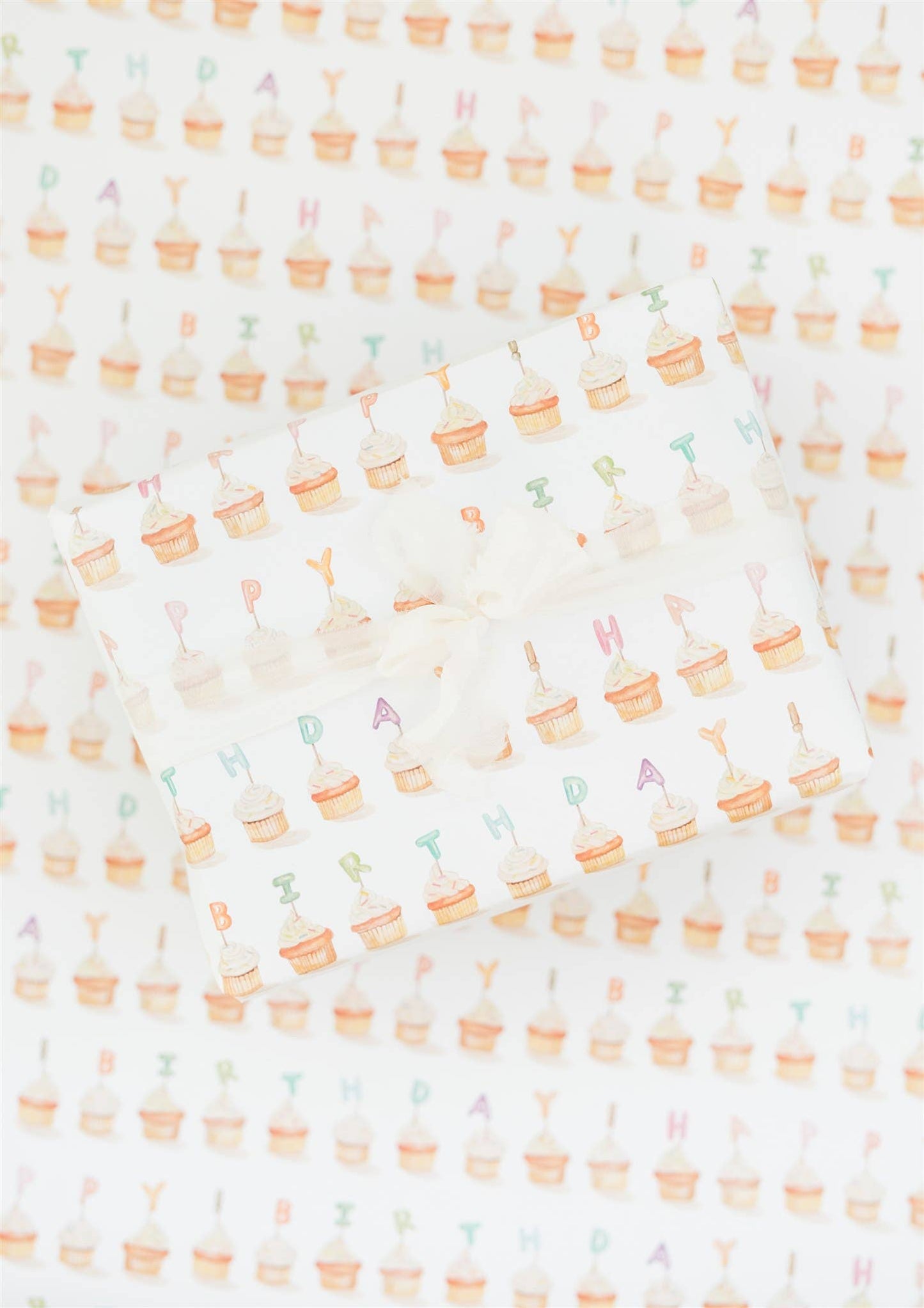 Cupcake Happy Birthday Gift Wrap Roll
