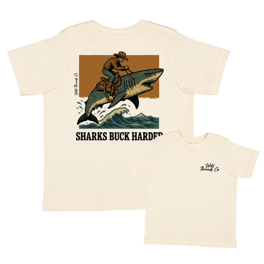 Wild Threads Co - Sharks Buck Harder Tee