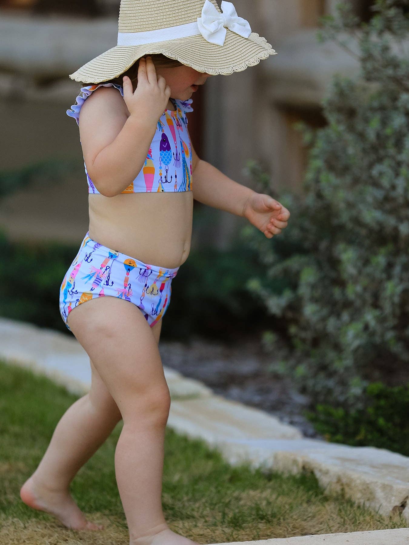 Fish Print Boutique Swimsuit