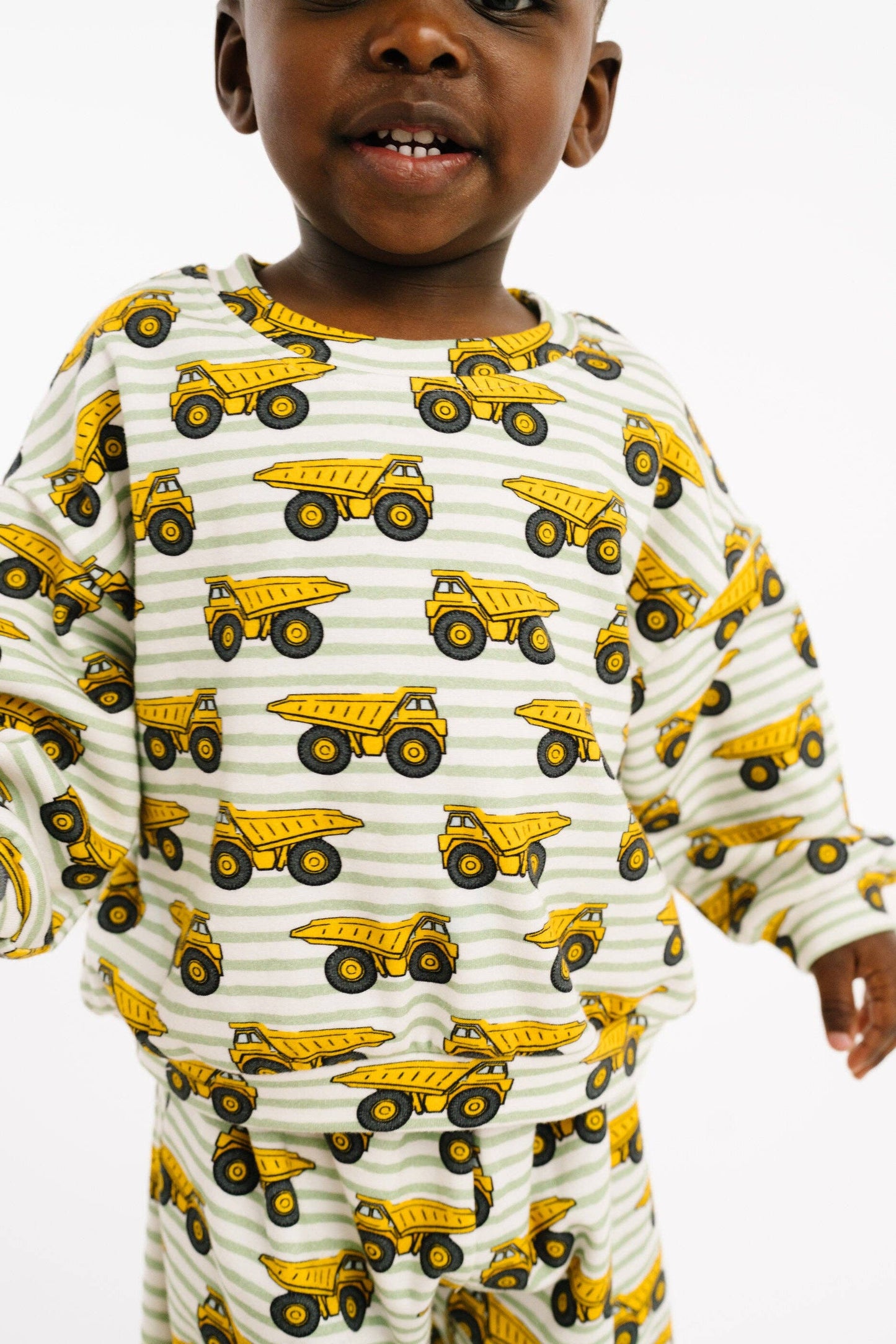 Little One Shop - Dump Trucks Sweatsuit
