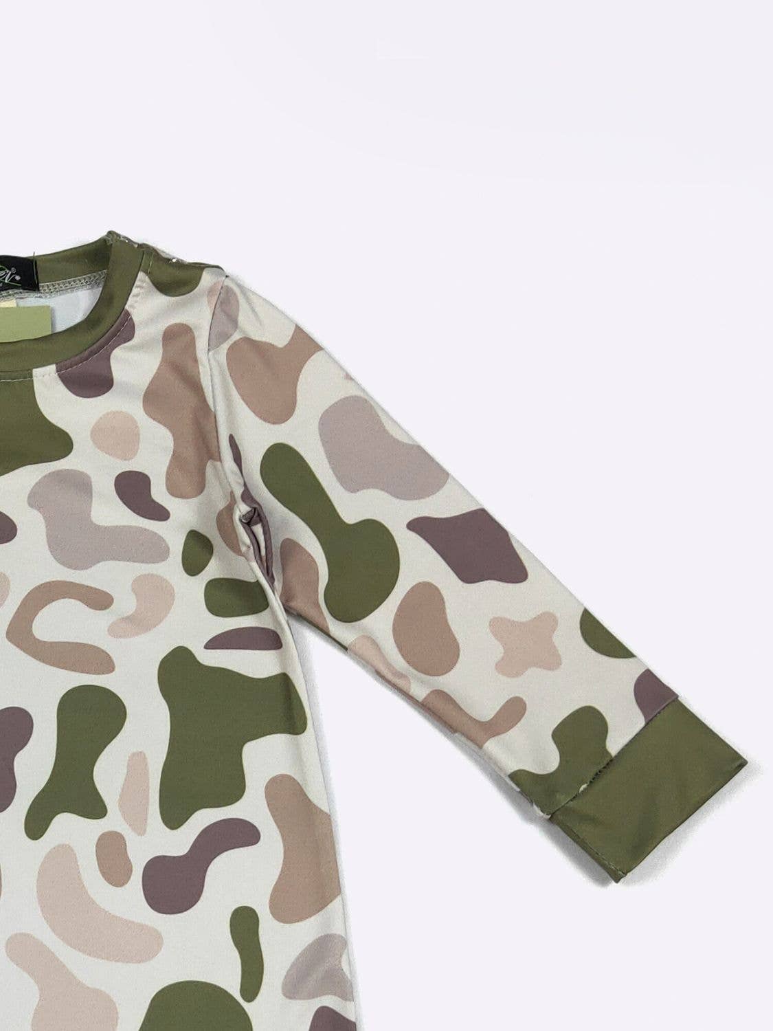 Clover Cottage - Outdoor Camo Boy Romper