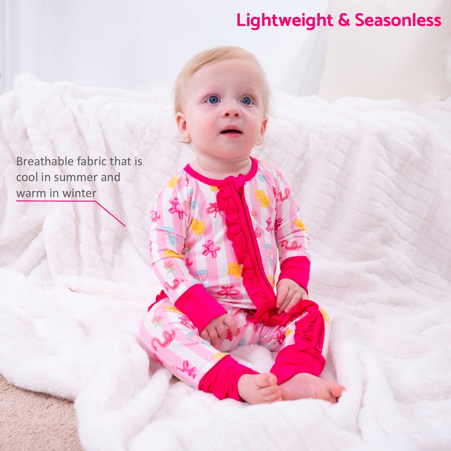 Twist and Shout Baby Girl Bamboo Pajamas