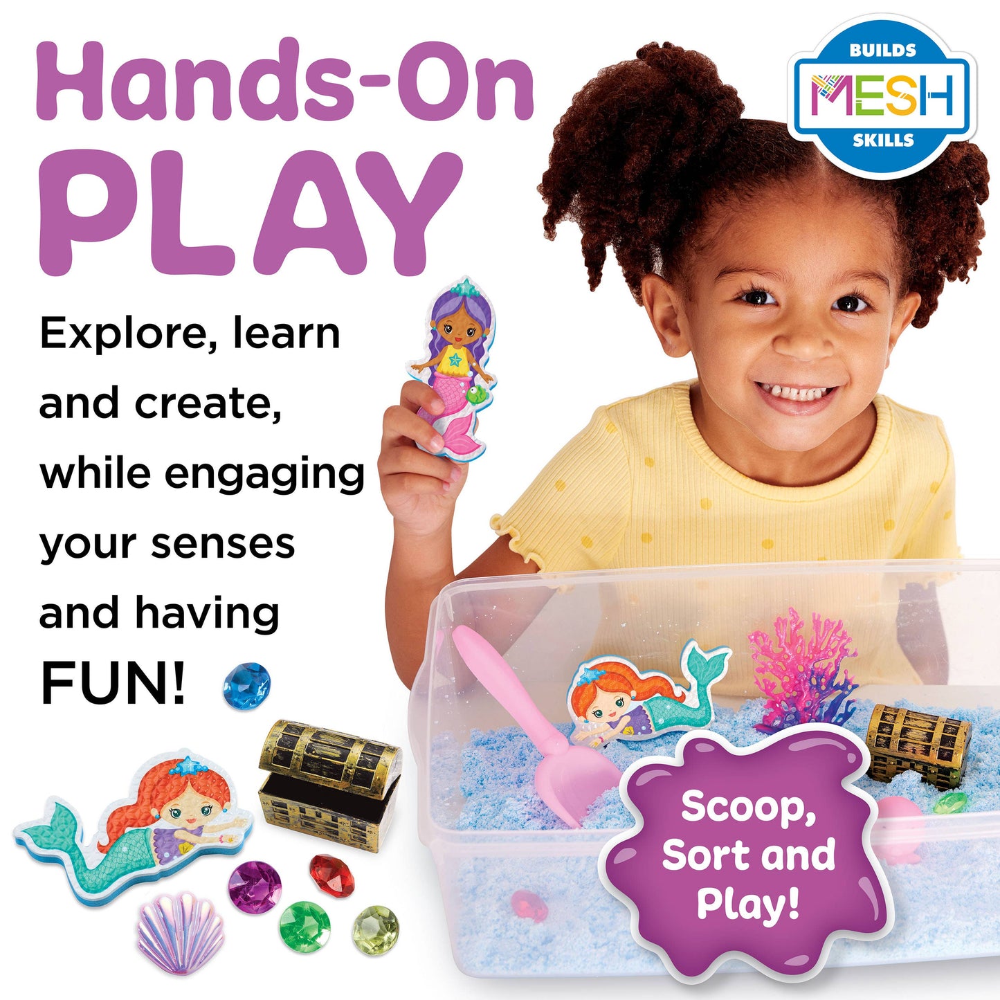 Faber-Castell / Creativity for Kids - Sensory Bin Mermaid Activity Bin for Kids
