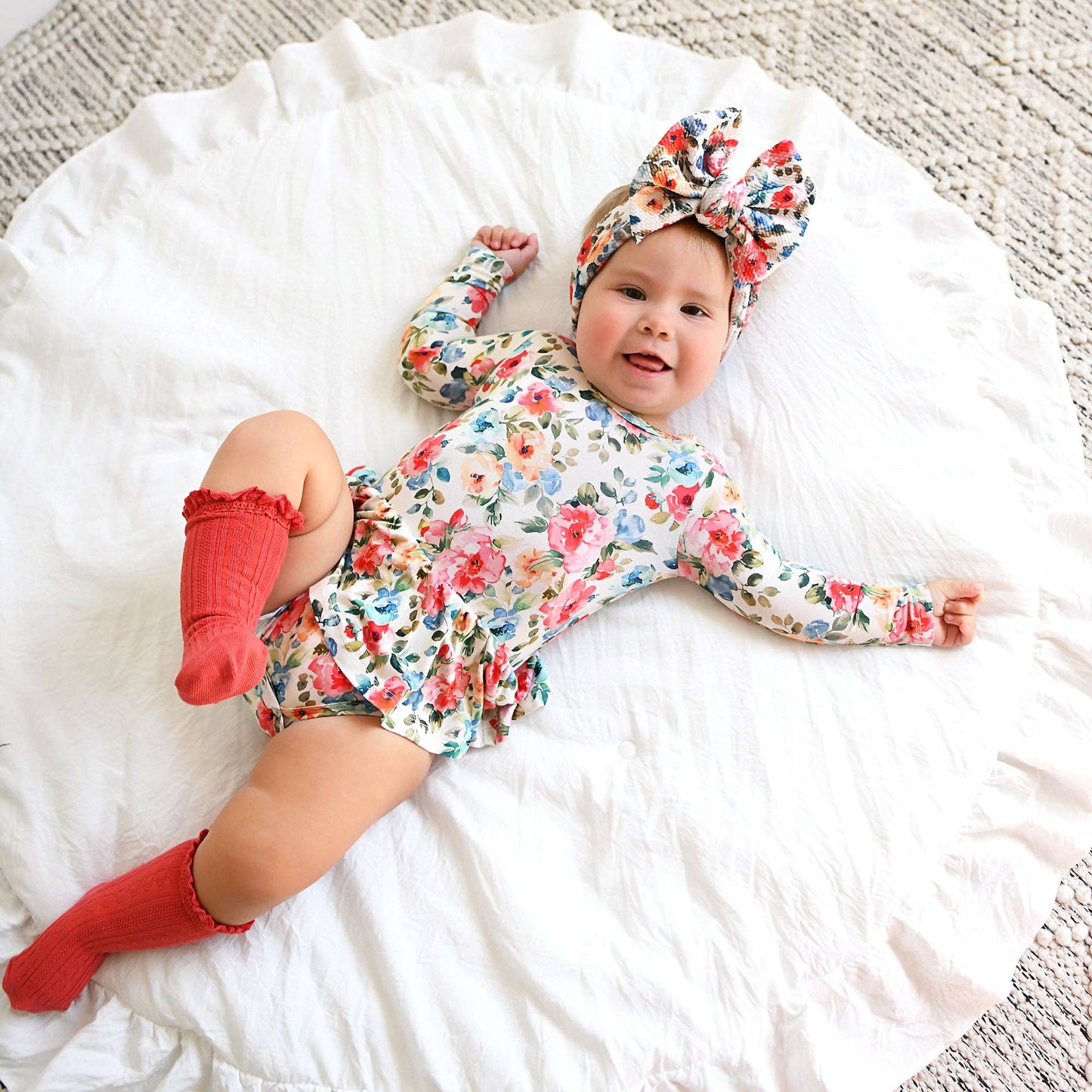 Nayeli HEADWRAP Baby Toddler Floral Hair Accessories