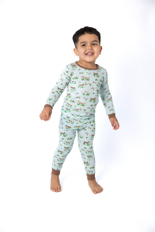 Goosies - Delta Bird Hunting Dogs-  LS/Pants Toddler PJs