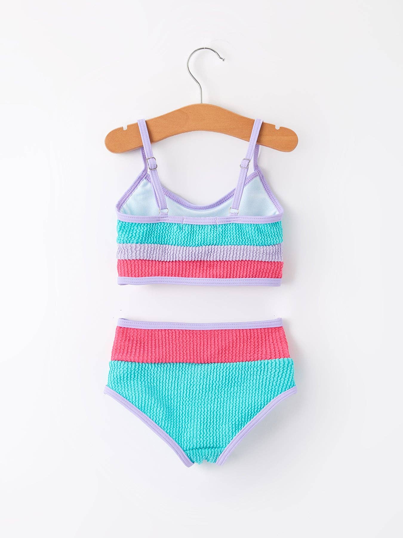 Rylee Faith Designs - "Blue and Red Stripes" Kid's Swimsuit