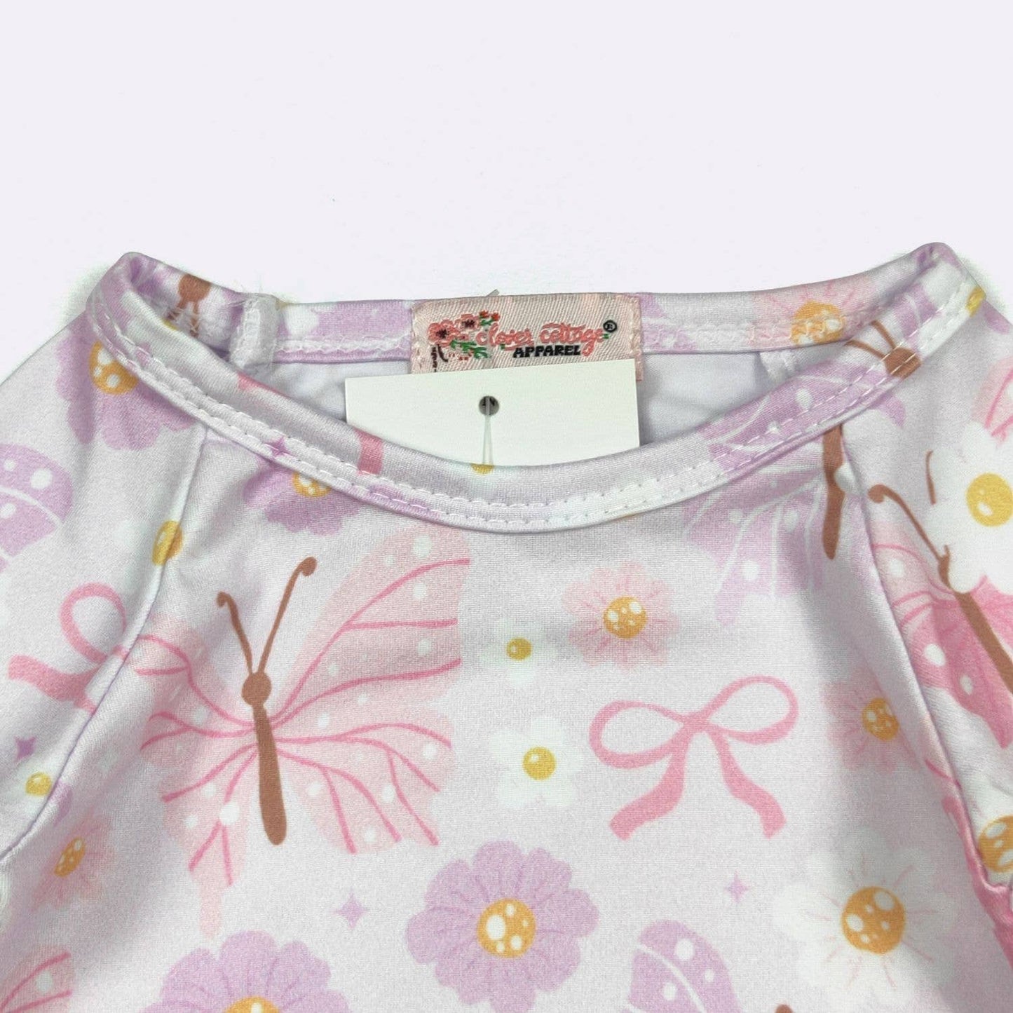 Bow Butterfly Daisy Baby Gown