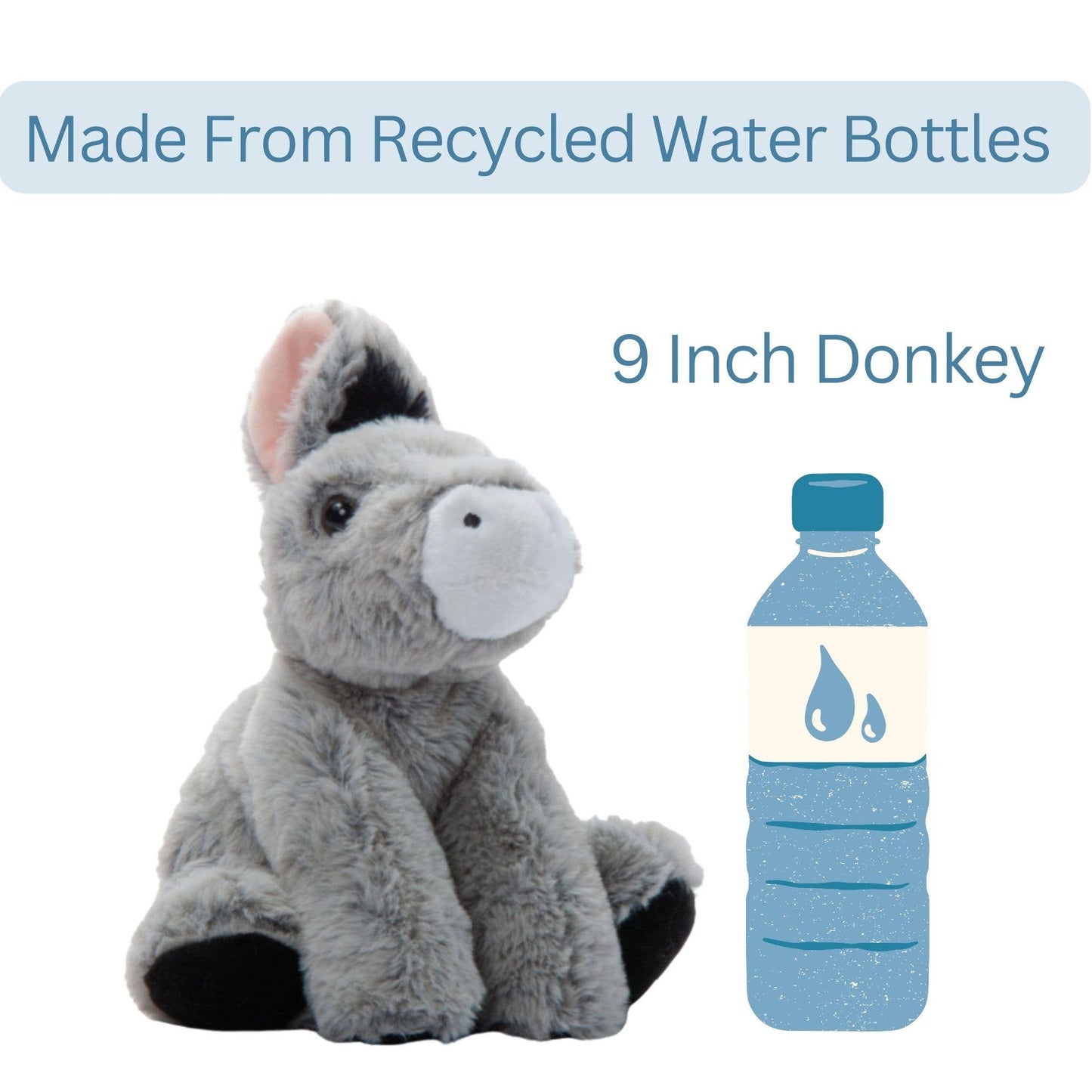 The Petting Zoo - Wild Onez Donkey Small 9" (20cm) Farm/Barnyard Animal