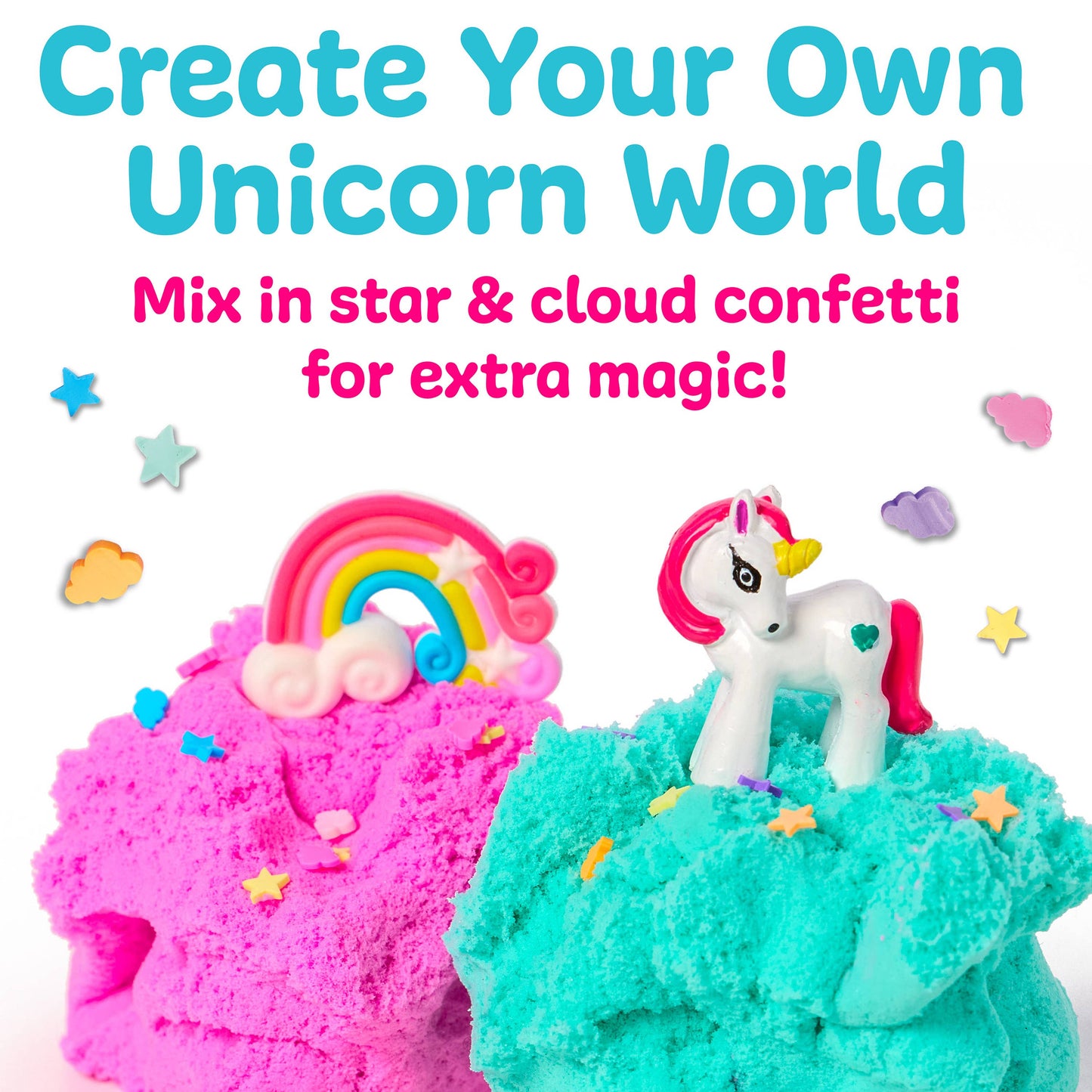 Faber-Castell / Creativity for Kids - Sensory Mini Play Kit Jar with Cloud Clay: Unicorn Theme