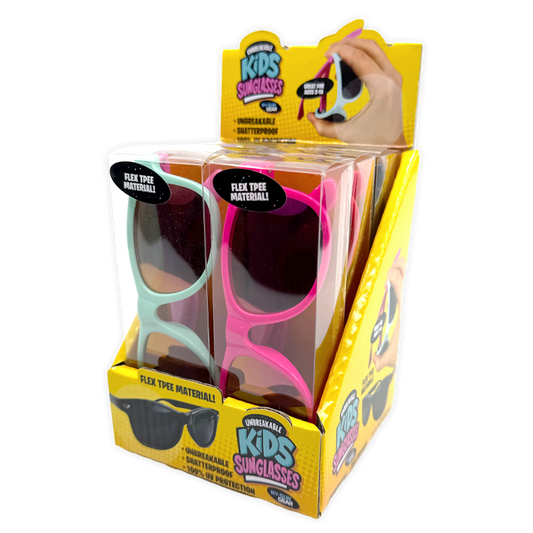 Novelty Brands - Unbreakable Kids Sunglasses Assortment - 6/Display