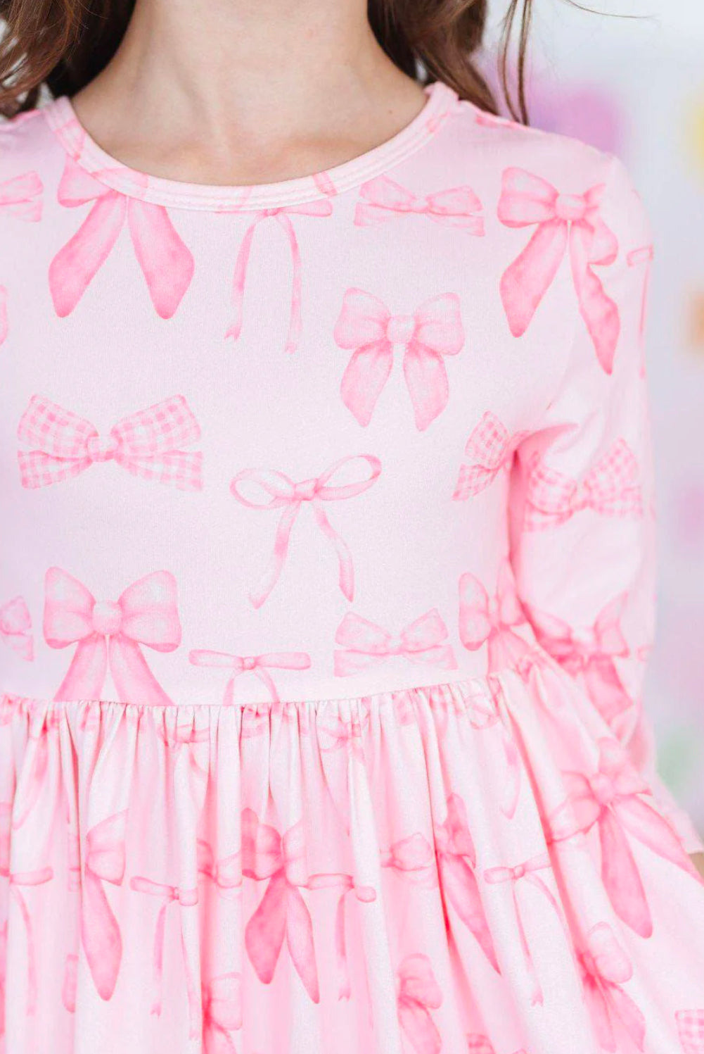 Blushing Bows Twirl Dress