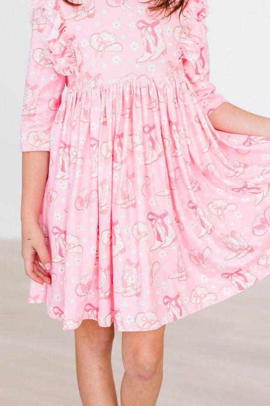 Howdy Ruffle Twirl Dress