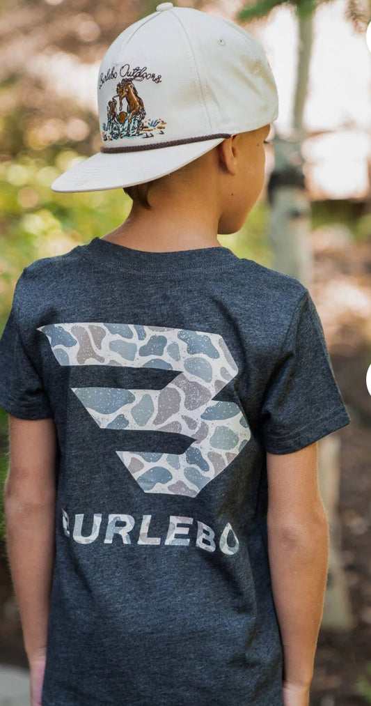 Youth Tee- Classic Deer Camo Signature Logo