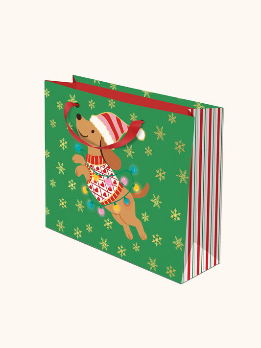 Christmas Dog Large Gift Bag Set