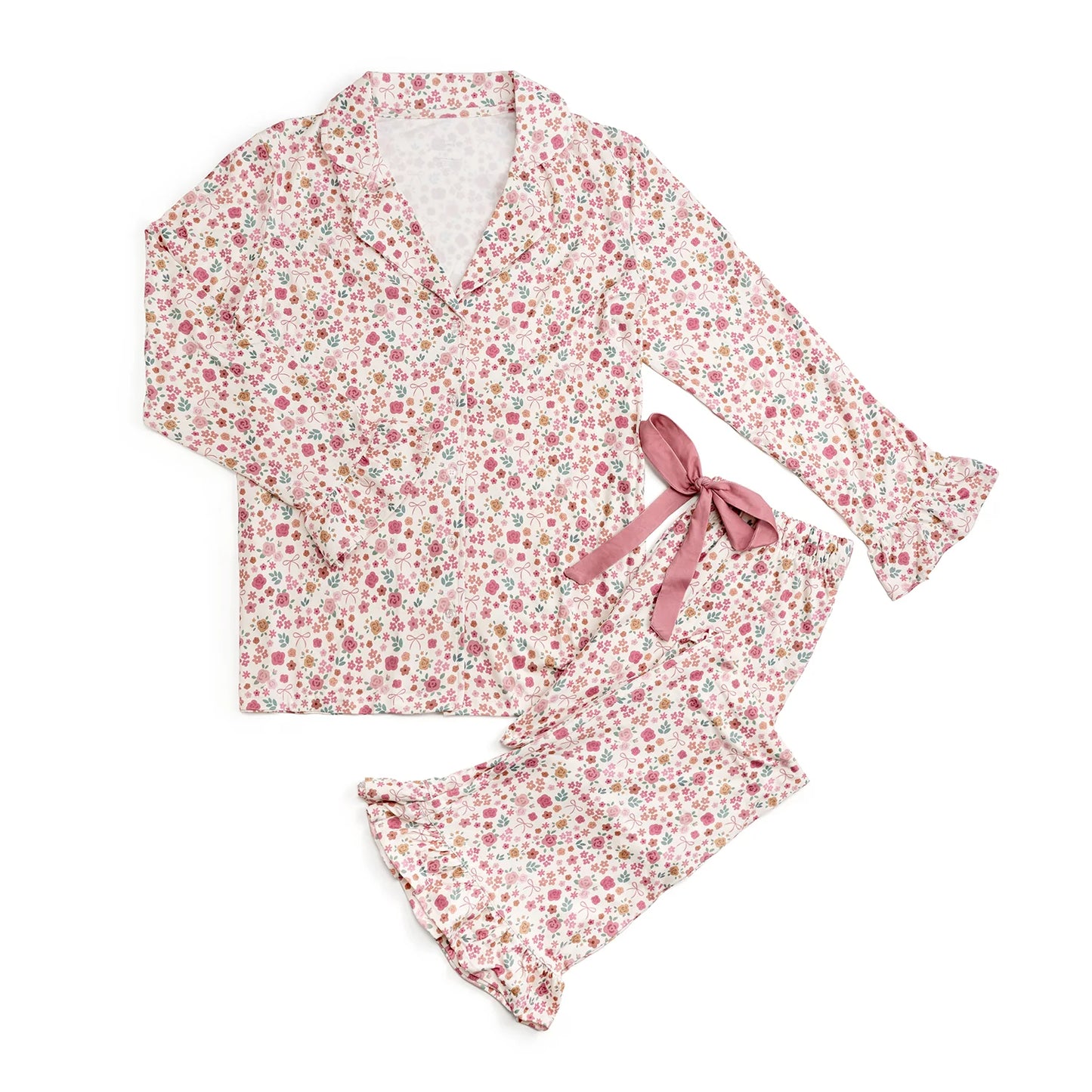 Women's Berry Floral Lounge Set